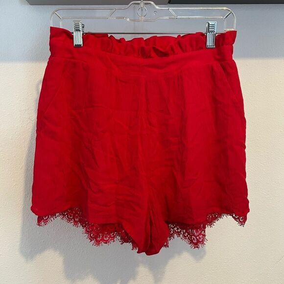 JACK by BB Dakota  Senorita Paper Bag Short in Hibiscus  New no tag - Picture 7 of 7